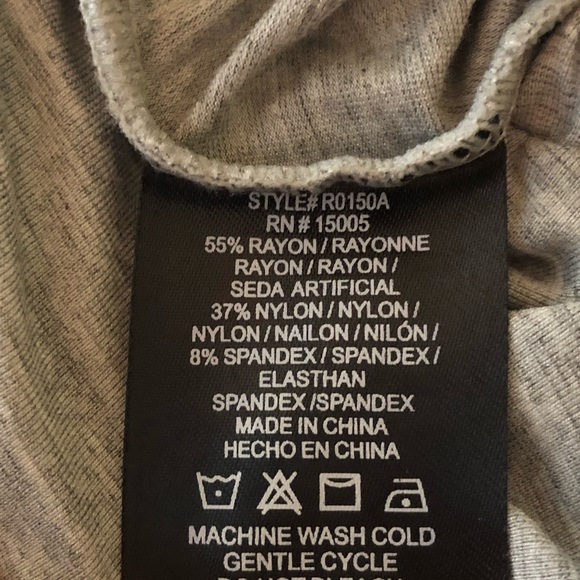 Little Black Bodysuit Gray Ruffle Bodysuit - Picture 8 of 8